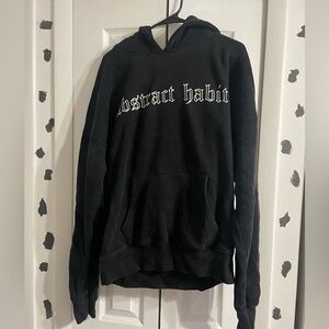 Abstract habit oversized hoodie